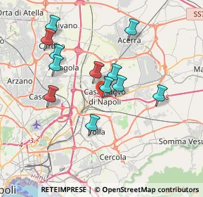 Mappa Via S. Giuseppe Moscati, 80013 Casalnuovo di Napoli NA, Italia (3.61667)