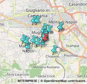 Mappa Via Napoli, 80018 Mugnano di Napoli NA, Italia (1.029)