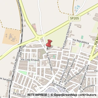 Mappa Via Sannicandro, 112, 70021 Acquaviva delle Fonti, Bari (Puglia)
