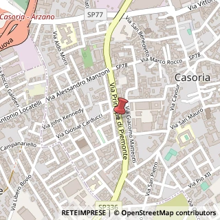 Mappa Via Principe di Piemonte, 63, 80026 Casoria, Napoli (Campania)