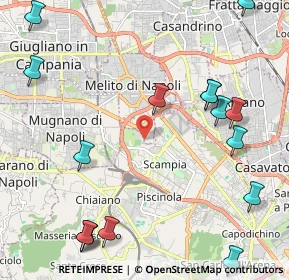 Mappa Via Ernesto Rossi, 80145 Melito di Napoli NA, Italia (3.095)