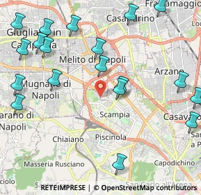 Mappa Via Ernesto Rossi, 80145 Melito di Napoli NA, Italia (2.89263)