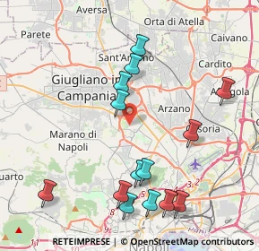 Mappa Via Ernesto Rossi, 80145 Melito di Napoli NA, Italia (4.74643)