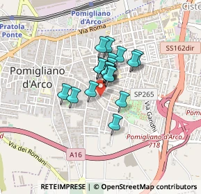 Mappa Via Francesco Petrarca, 80038 Pomigliano d'Arco NA, Italia (0.255)