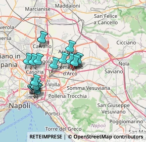 Mappa Via Francesco Petrarca, 80038 Pomigliano d'Arco NA, Italia (7.3635)