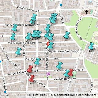 Mappa Via Gabriele D'Annunzio, 80018 Mugnano di Napoli NA, Italia (0.14231)