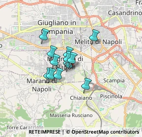 Mappa Via Giacomo Leopardi, 80125 Mugnano di Napoli NA, Italia (1.09769)