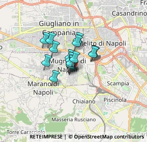 Mappa Via Giacomo Leopardi, 80018 Mugnano di Napoli NA, Italia (0.95389)