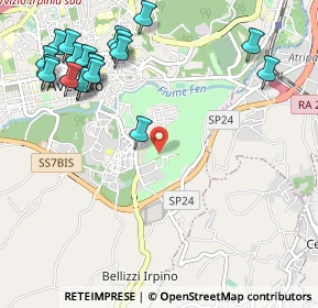 Mappa Via Contrada San Tommaso, 83100 Avellino AV, Italia (1.431)