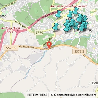 Mappa Cda Bosco dei preti;, 83100 Avellino AV, Italia (1.525)