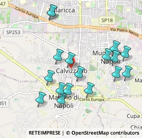 Mappa Via Armando Diaz, 80012 Calvizzano NA, Italia (1.08176)