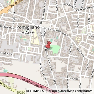 Mappa Via Abate Felice Toscano, 99, 80038 Pomigliano d'Arco, Napoli (Campania)