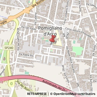 Mappa Via Sandro Pertini, 40, 80038 Pomigliano d'Arco, Napoli (Campania)