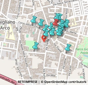 Mappa Via Trento, 80038 Pomigliano d'Arco NA, Italia (0.196)