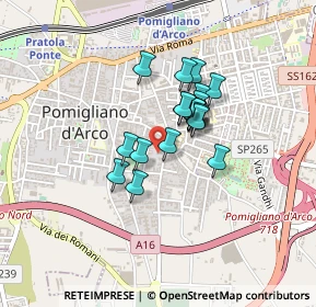 Mappa Via Trento, 80038 Pomigliano d'Arco NA, Italia (0.301)