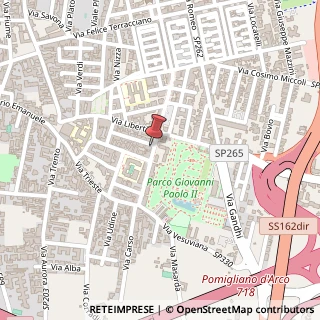 Mappa Via Giacomo Leopardi, 59, 80038 Pomigliano d'Arco, Napoli (Campania)