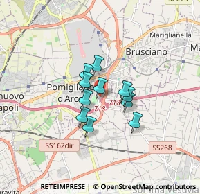 Mappa Via Fermi, 80038 Pomigliano d'Arco NA, Italia (1.11545)