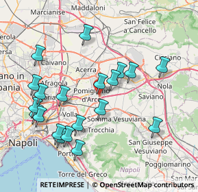 Mappa Via Fermi, 80038 Pomigliano d'Arco NA, Italia (8.792)