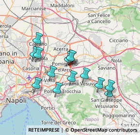 Mappa Via Fermi, 80038 Pomigliano d'Arco NA, Italia (6.75714)