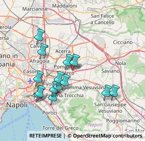 Mappa Via Fermi, 80038 Pomigliano d'Arco NA, Italia (7.61071)