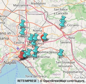Mappa Via Fermi, 80038 Pomigliano d'Arco NA, Italia (8.06235)
