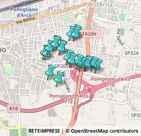 Mappa Via Fermi, 80038 Pomigliano d'Arco NA, Italia (0.2915)