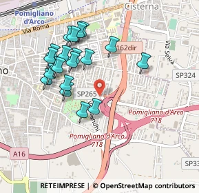 Mappa Via Fermi, 80038 Pomigliano d'Arco NA, Italia (0.4865)