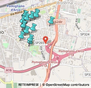 Mappa Via Fermi, 80038 Pomigliano d'Arco NA, Italia (0.5945)