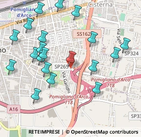 Mappa Via Fermi, 80038 Pomigliano d'Arco NA, Italia (0.602)
