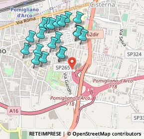 Mappa Via Fermi, 80038 Pomigliano d'Arco NA, Italia (0.523)