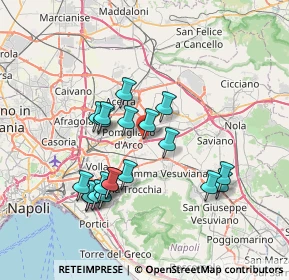 Mappa Via Carlo Alberto dalla Chiesa, 80038 Pomigliano d'Arco NA, Italia (7.2565)