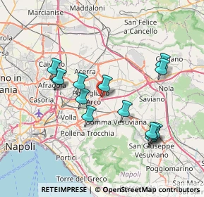Mappa Via Carlo Alberto dalla Chiesa, 80038 Pomigliano d'Arco NA, Italia (7.67857)