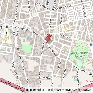 Mappa Via Trieste, 18, 80038 Pomigliano d'Arco, Napoli (Campania)