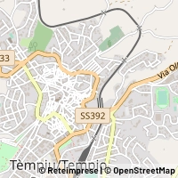Mapa Tempio Pausania
