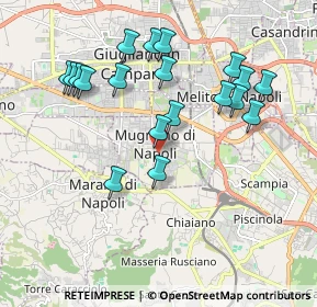 Mappa Via De Gasperi Alcide, 80018 Mugnano di Napoli NA, Italia (2.08263)