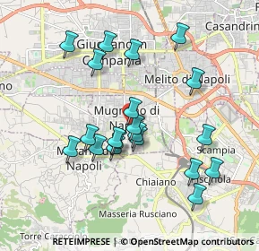 Mappa Via De Gasperi Alcide, 80018 Mugnano di Napoli NA, Italia (1.8775)