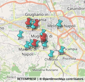 Mappa Via De Gasperi Alcide, 80018 Mugnano di Napoli NA, Italia (1.43444)