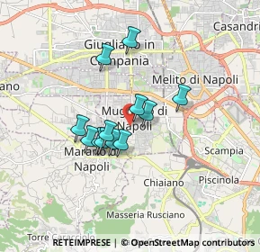 Mappa Via dei Fiori, 80018 Mugnano di Napoli NA, Italia (1.3475)