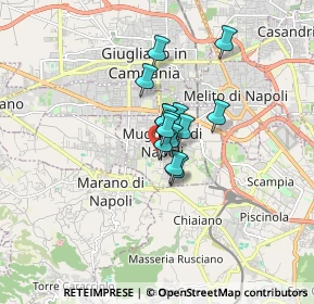 Mappa Via dei Fiori, 80018 Mugnano di Napoli NA, Italia (0.92071)