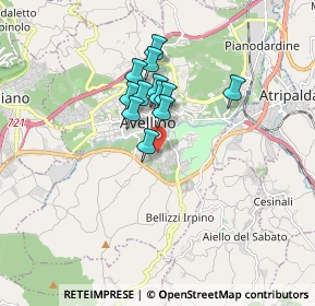 Mappa Via Castagno San Francesco, 83100 Avellino AV, Italia (1.31333)