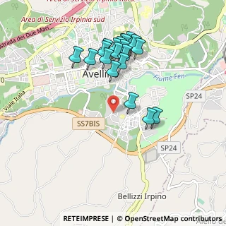 Mappa Via Castagno San Francesco, 83100 Avellino AV, Italia (0.983)