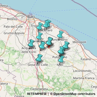 Mappa SP 215, 70010 Turi BA, Italia (10.476)