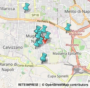 Mappa Via A. De Curtis, 80018 Mugnano di Napoli NA, Italia (0.66)