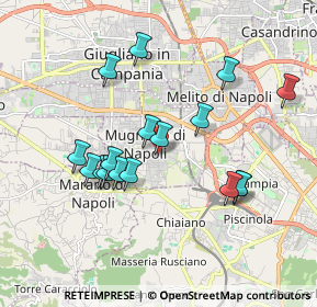 Mappa Via A. De Curtis, 80018 Mugnano di Napoli NA, Italia (1.86353)