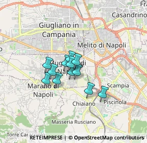 Mappa Via A. De Curtis, 80018 Mugnano di Napoli NA, Italia (1.06833)