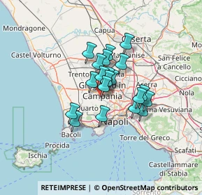 Mappa Via G. Moscati, 80018 Mugnano di Napoli NA, Italia (9.2855)