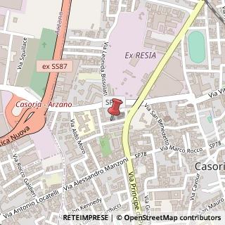 Mappa Via poerio carlo 6, 80026 Casoria, Napoli (Campania)