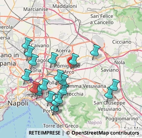 Mappa Via Giacomo Leopardi, 80038 Pomigliano d'Arco NA, Italia (8.985)