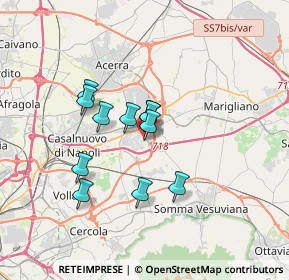 Mappa Via Giacomo Leopardi, 80038 Pomigliano d'Arco NA, Italia (2.82545)