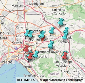 Mappa Via C. Alberto dalla Chiesa, 80038 Pomigliano d'Arco NA, Italia (7.2455)